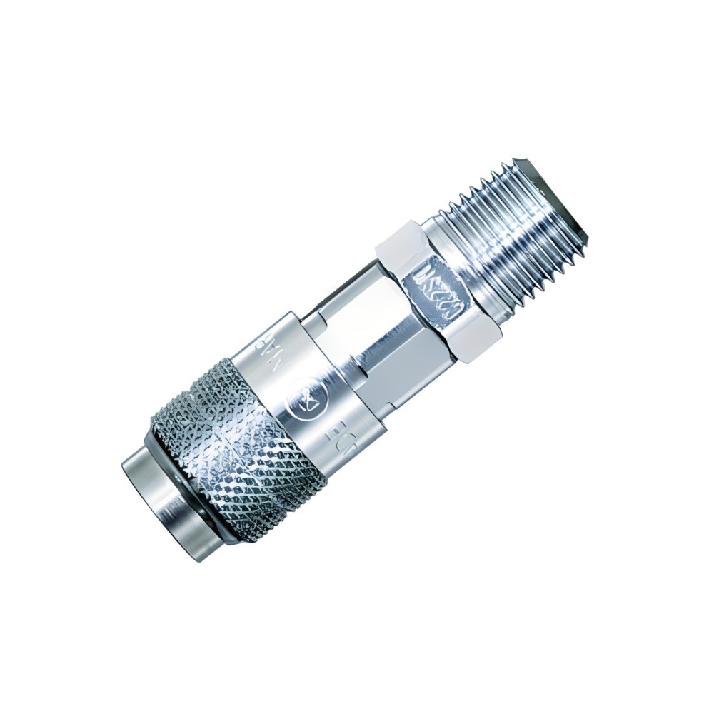 ซ็อกเก็ตชุบโครเมียม NITTO KOHKI CC22SM สำหรับระบบออกซิเจน