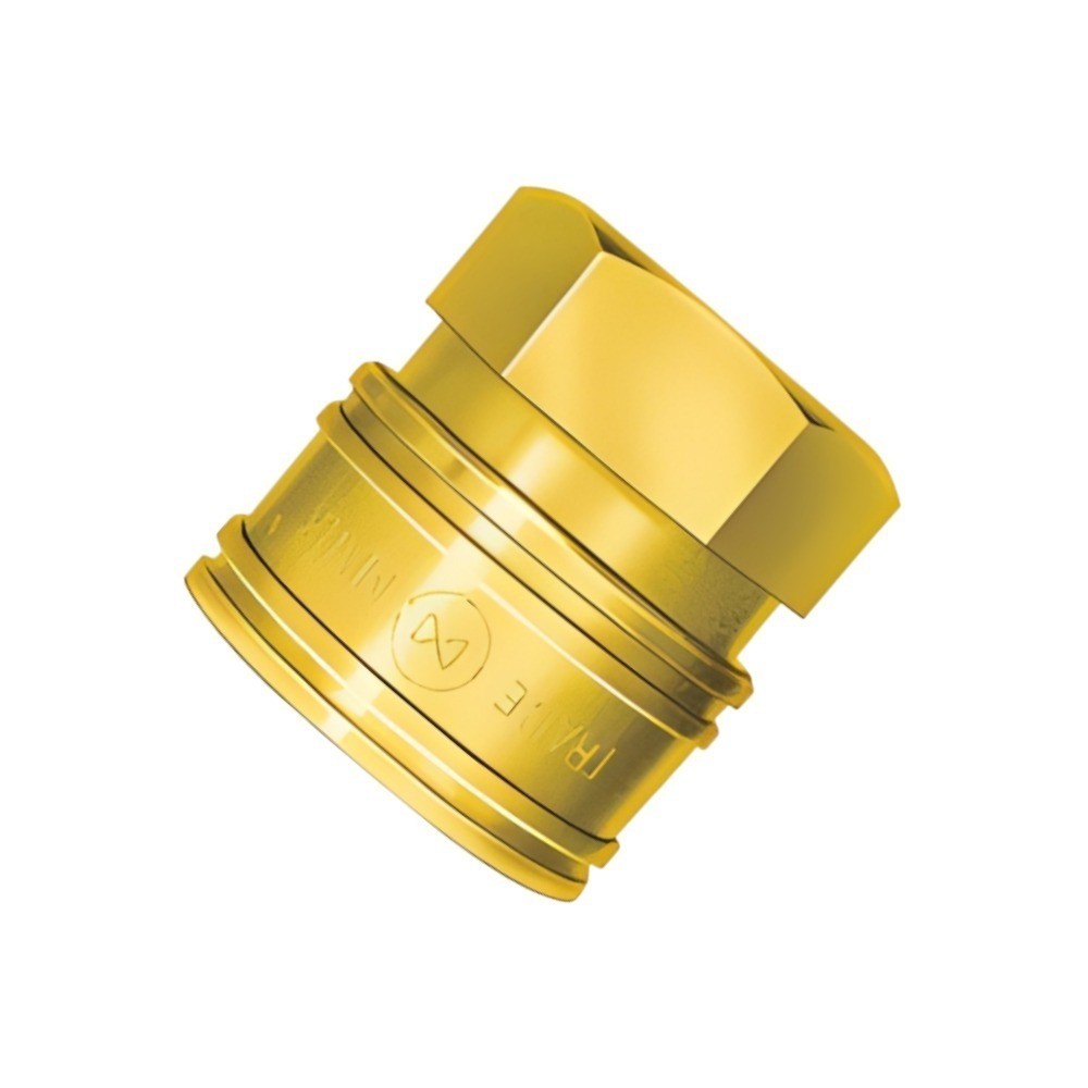 ข้อต่อคอปเปอร์ทองเหลือง NITTO KOHKI 1TSF BRASS NBR แบบไม่มีวาล์ว เกลียวตัวผู้ R1 8