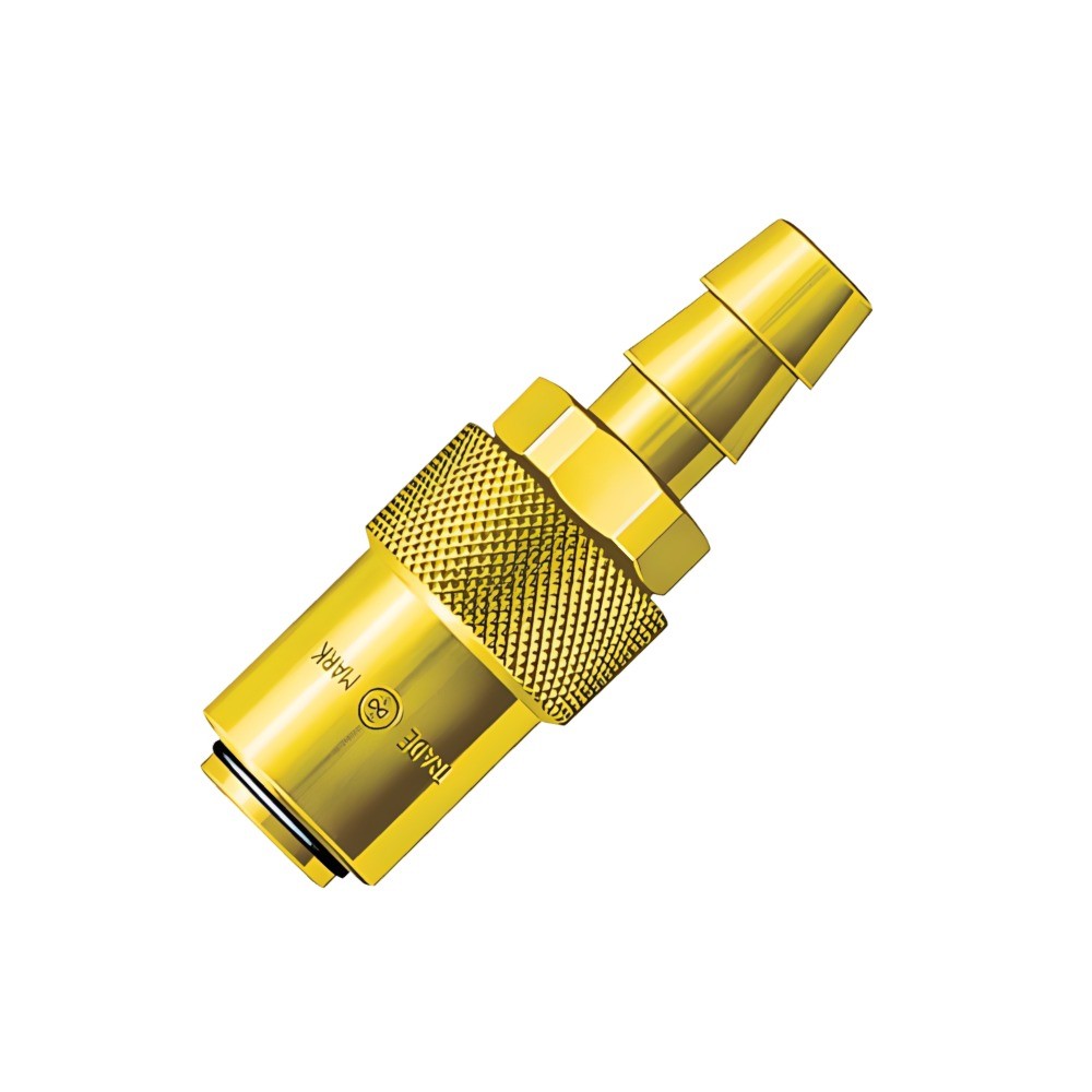 ข้อต่อคอปเปอร์ทองเหลือง NITTO KOHKI K 02SH BRASS NBR ดีไซน์ประหยัดพื้นที่สำหรับงานแม่พิมพ์