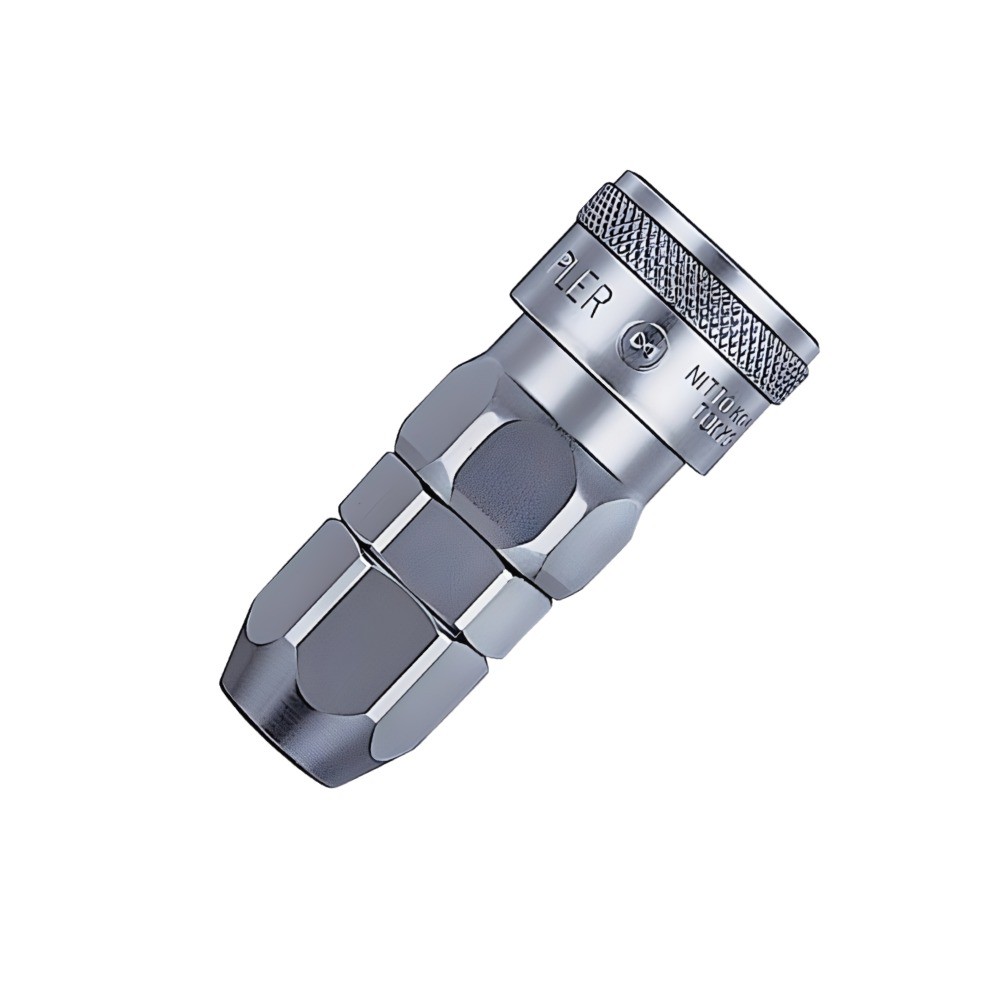 ข้อต่อสายยางเหล็ก NITTO KOHKI 110SN STEEL NBR พร้อมน็อตสปริง