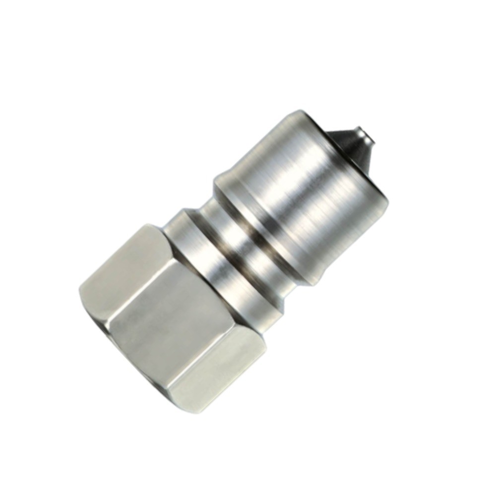 คอปเปอร์ลมเหล็กชุบนิกเกิล NITTO KOHKI 2P A วาล์วสองทางขนาด R1 4