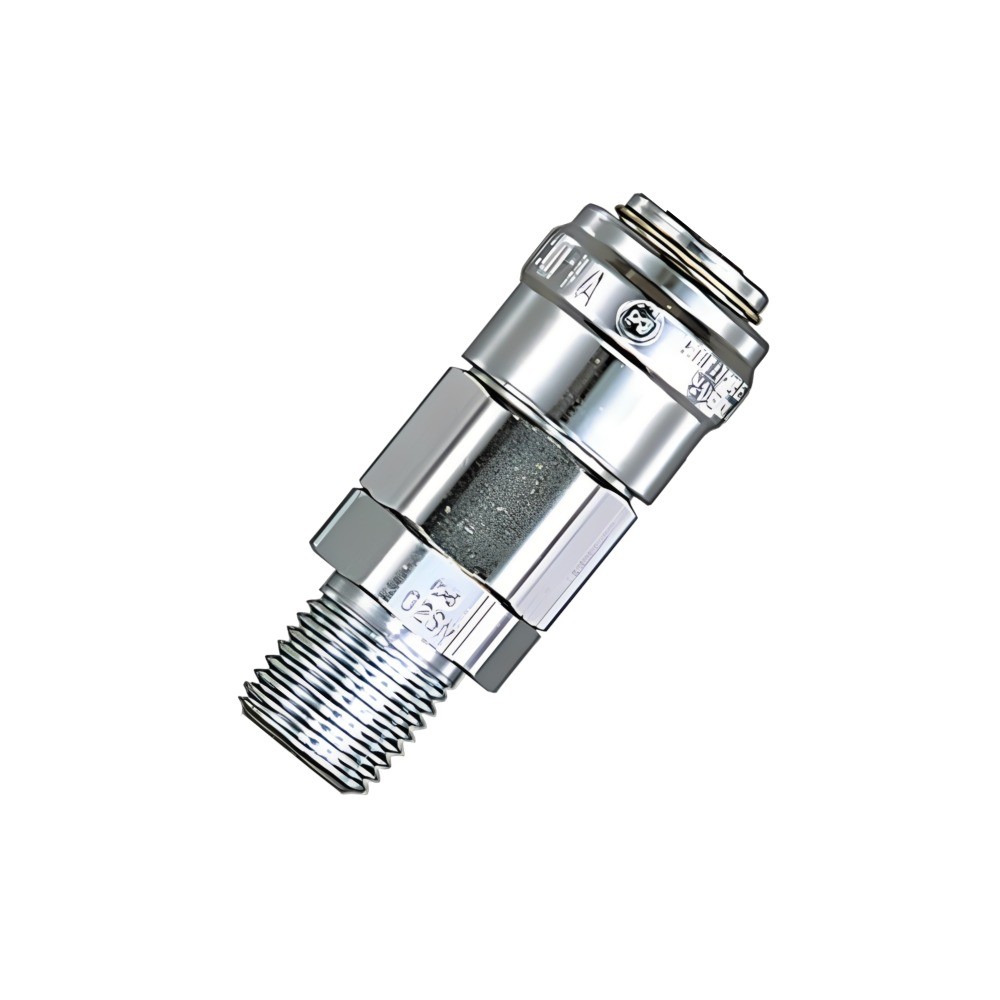 ข้อต่อสวมเร็วลม NITTO KOHKI รุ่น 02SM STEEL NBR ดีไซน์น้ำหนักเบา
