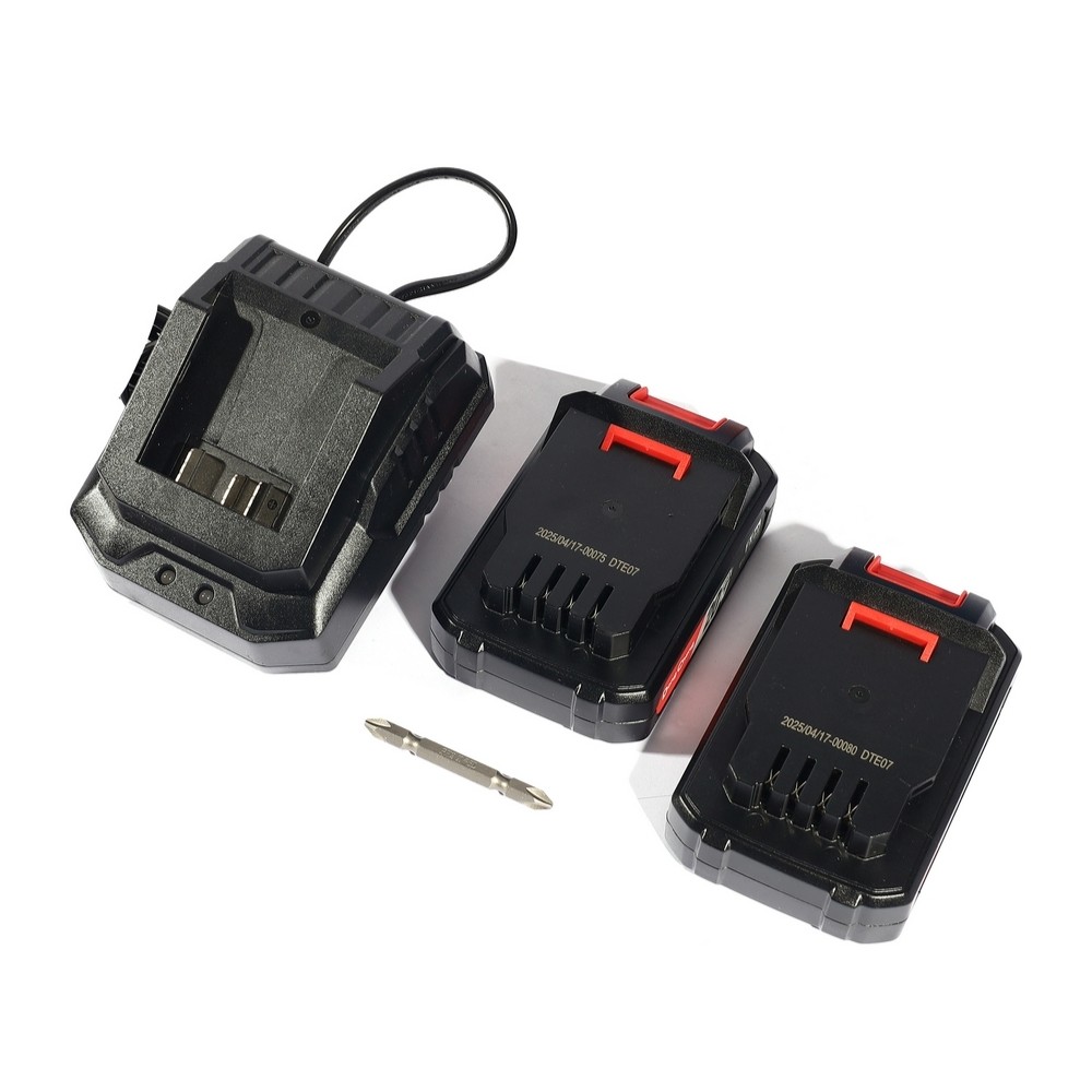 สว่านไขควงกระแทก DONG CHENG DCPL208 AM 20V  BL Motor 208 Nm  พร้อมแบต 2 0Ah x  2 ก้อน     แท่นชาร์จ