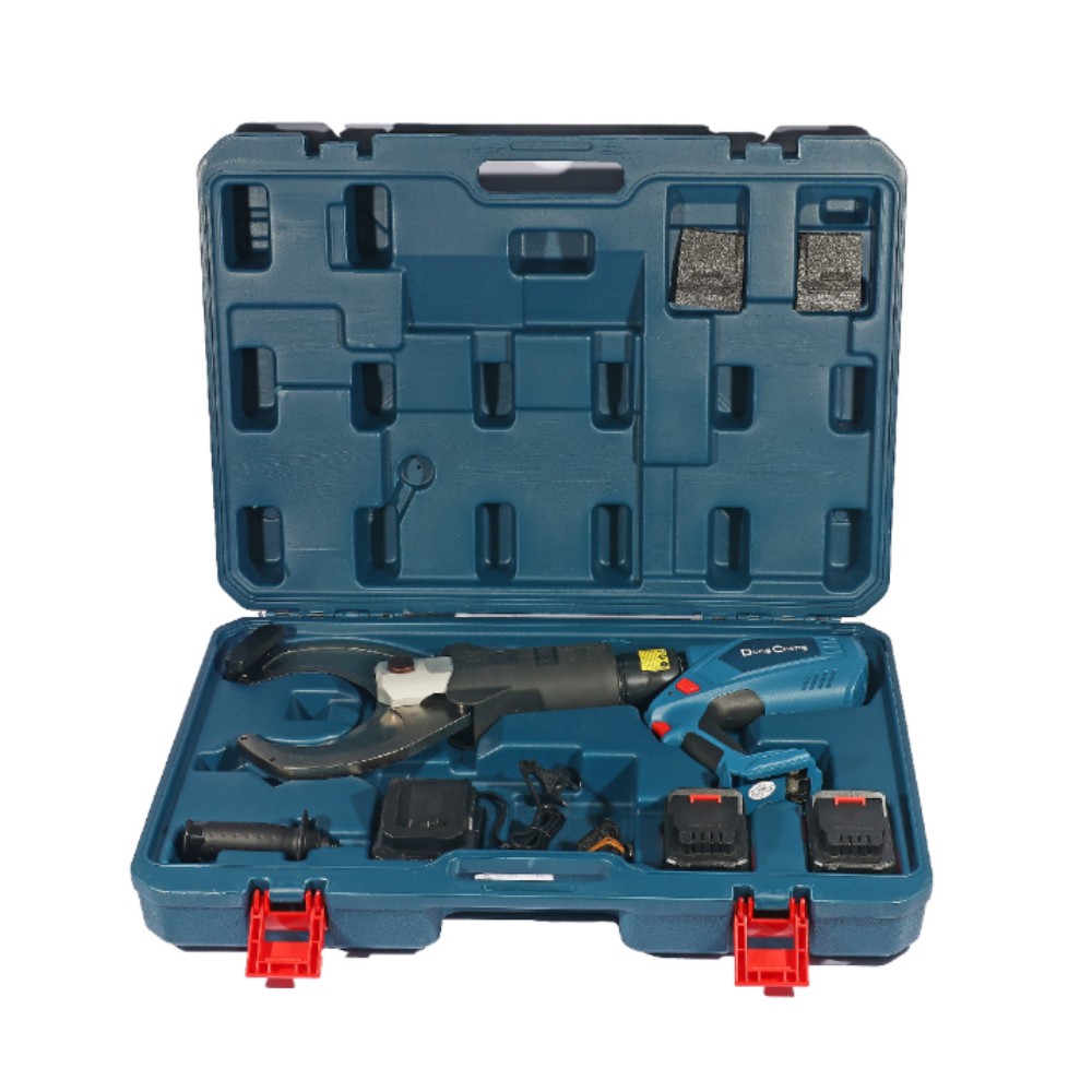 คีมตัดสายไฟเคเบิ้ลไฮดรอลิกไร้สาย DONG CHENG DCYJ120 EM 20V  ชุดแบตเตอรี่ 4 0Ah x 2 