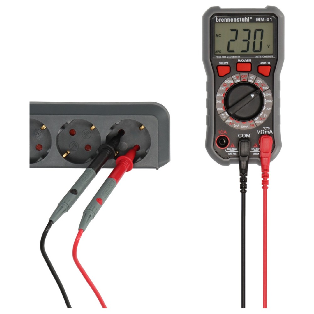 ดิจิตอลมัลติมิเตอร์ Brennenstuhl 1291900000 Multimeter MM 01