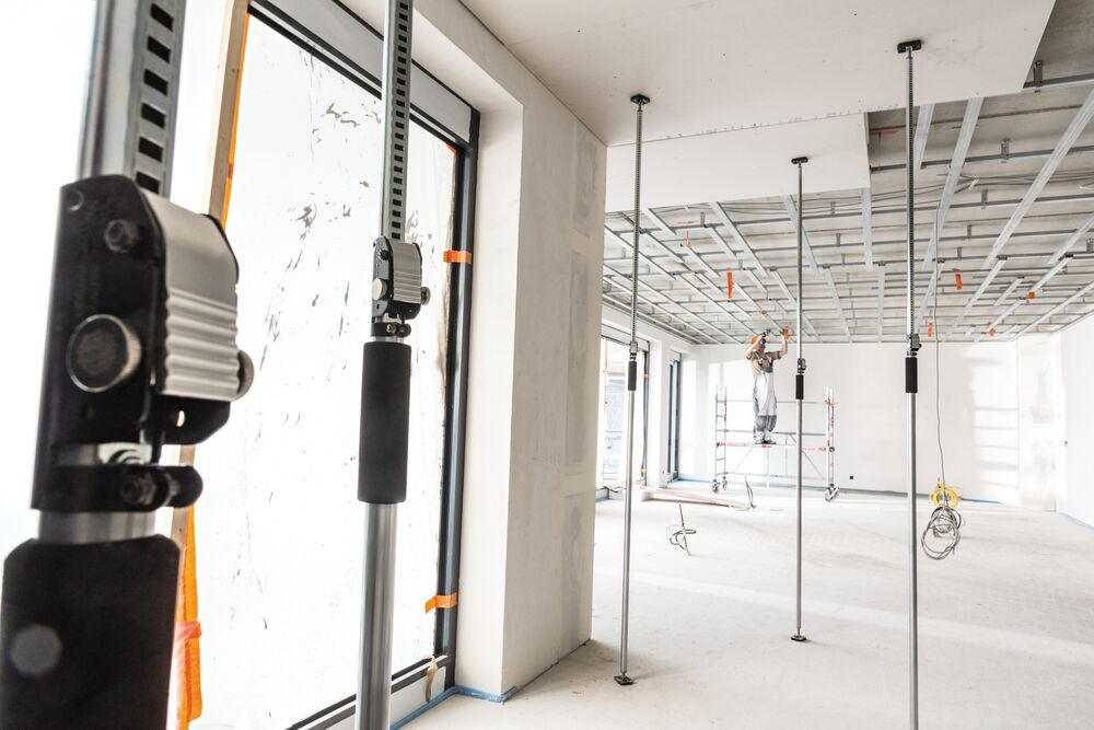 เสาค้ำยันฝ้าและผนังเบา BESSEY ST290 Telescopic Support ปรับระดับได้ 1600 2900 มม  