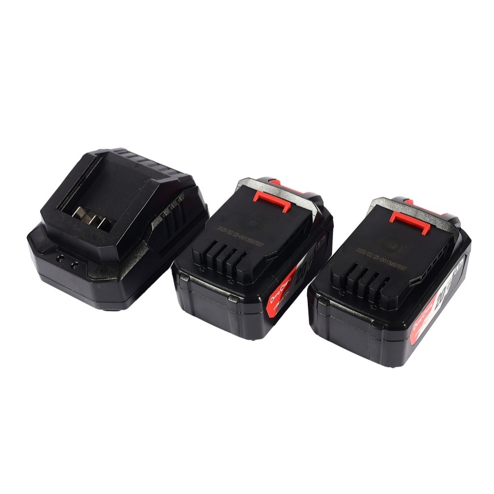 บล็อกกระแทกไร้สาย DONG CHENG DCPB358 EM 20V  BL Motor 358 Nm  พร้อมแบต 4 0Ah x  2 ก้อน     แท่นชาร์จ
