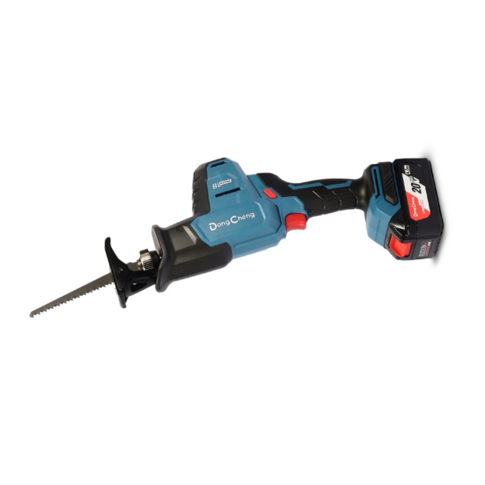 เลื่อยชักไร้สาย DONG CHENG DCJF22 DM ขนาด 8 นิ้ว 20V  BL Motor พร้อมแบตเตอรี่ 4 0Ah x  1 ก้อน     แท่นชาร์จ