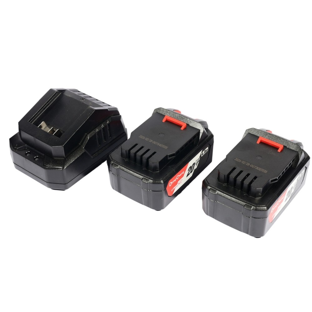 สว่านไขควงกระแทกไร้สาย DONG CHENG DCPL208 EM 20V  BL Motor 208 Nm  พร้อมแบต 4 0Ah x  2 ก้อน     แท่นชาร์จ