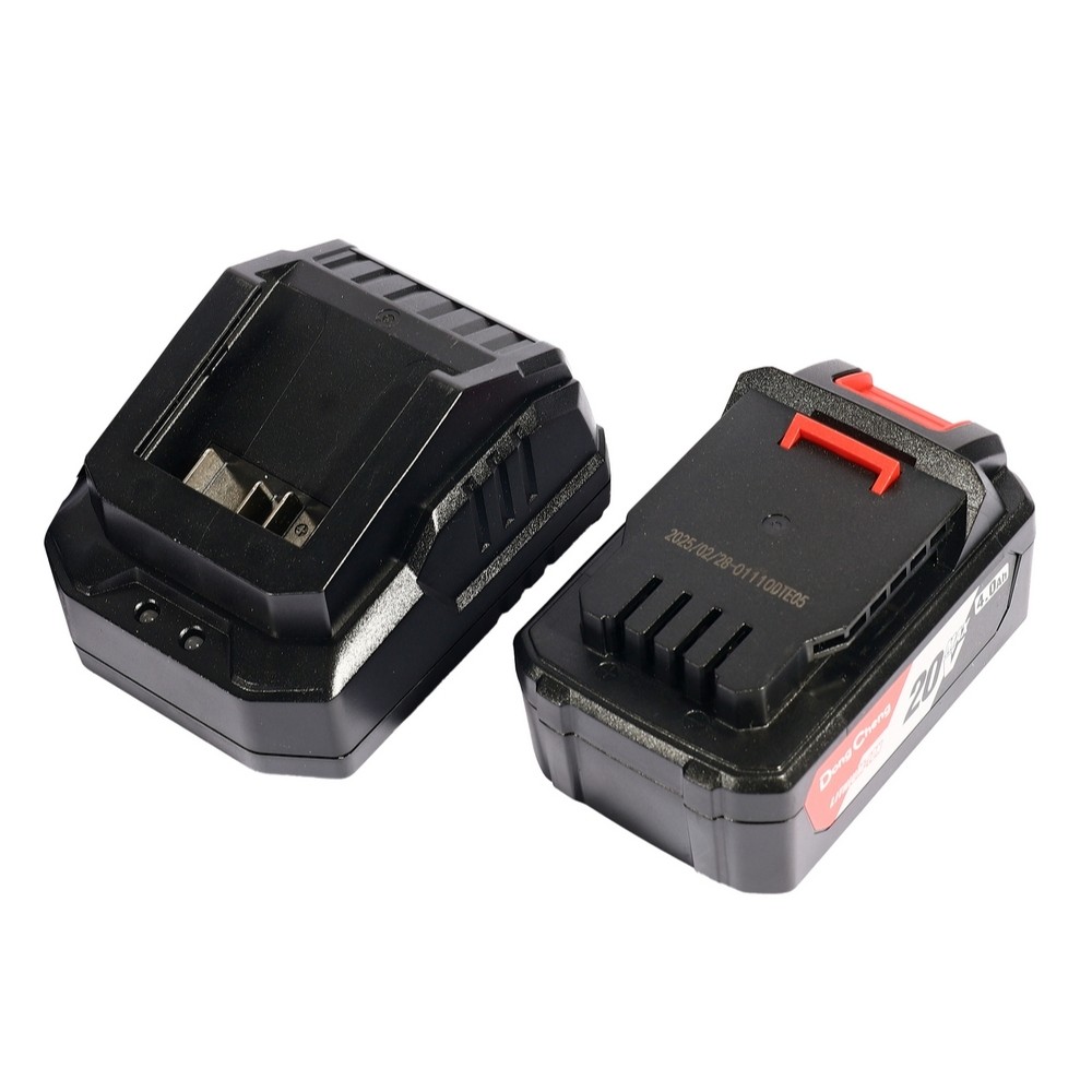 เลื่อยวงเดือนไร้สาย DONG CHENG DCMY165S BDM ขนาด 6 นิ้ว  165 มม   20V  BL Motor พร้อมแบต 4 0Ah x  1 ก้อน     แท่นชาร์จ