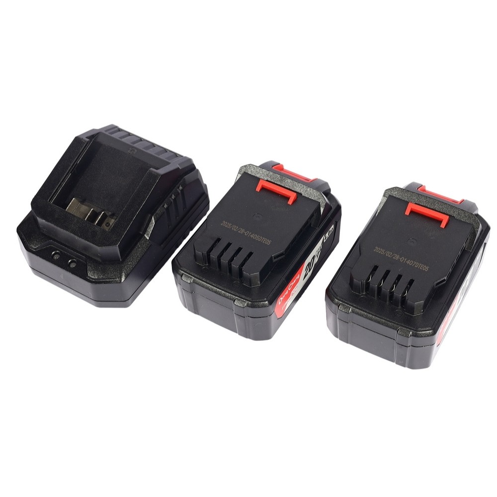 บล็อกกระแทกไร้สาย DONG CHENG DCPB488 EM ขนาด 1 2 นิ้ว 20V  BL Motor 488 Nm  พร้อมแบต 4 0Ah x  2 ก้อน     แท่นชาร์จ