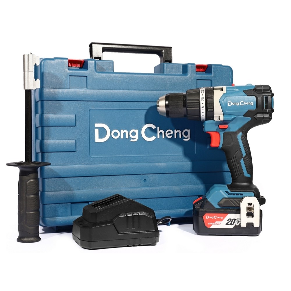 สว่านกระแทกไร้สาย DONG CHENG DCJZ03 13 DM 20V BL Motor 120 Nm  พร้อมแบต 4 0Ah x  1 ก้อน     แท่นชาร์จ