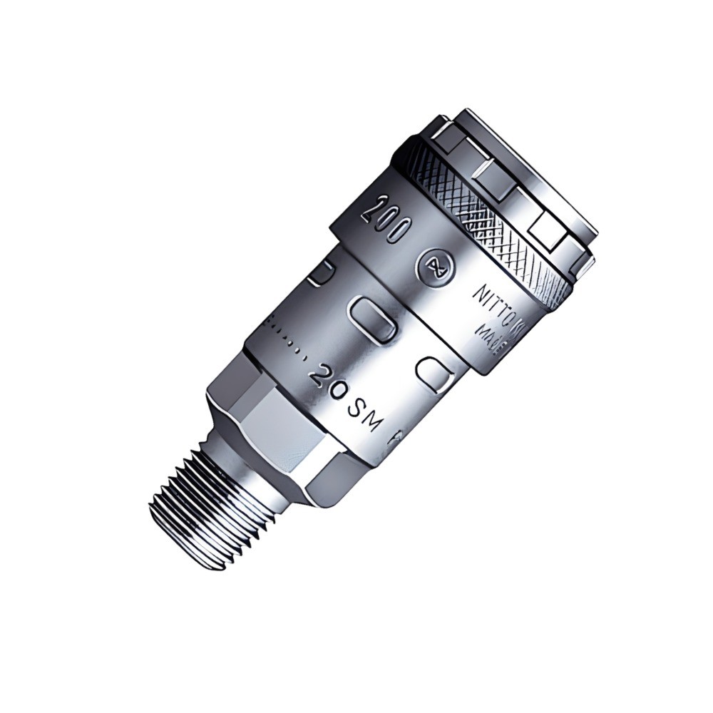 ข้อต่อคอปเปอร์เหล็ก NITTO KOHKI 200 20SM เกลียวใน 1 4 นิ้ว