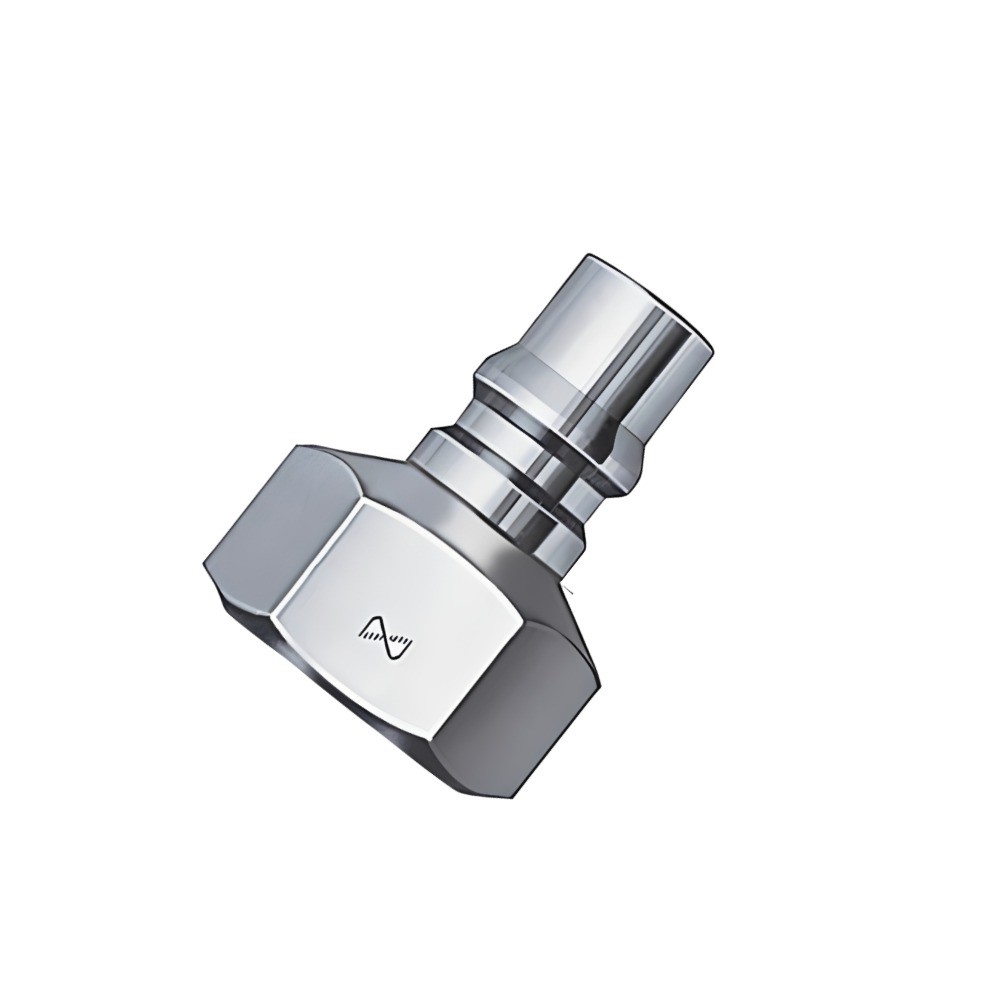 ข้อต่อคอปเปอร์ตัวผู้เหล็ก NITTO KOHKI 400PF STEEL เกลียว R1 2 ทนแรงดันสูง