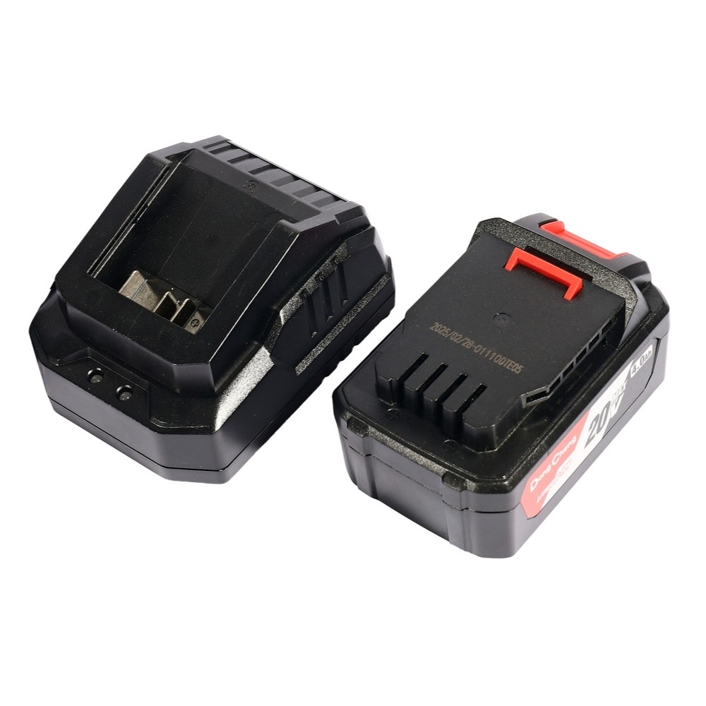 เลื่อยวงเดือนไร้สาย DONG CHENG DCMY02 185 DM ขนาด 7 นิ้ว 20V  BL Motor พร้อมแบตเตอรี่ 4 0Ah x  1 ก้อน     แท่นชาร์จ