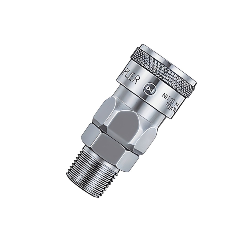 ข้อต่อคอปเปอร์เหล็ก NITTO KOHKI 30SM STEEL NBR ขนาด Rc3 8 ทนทานสูง