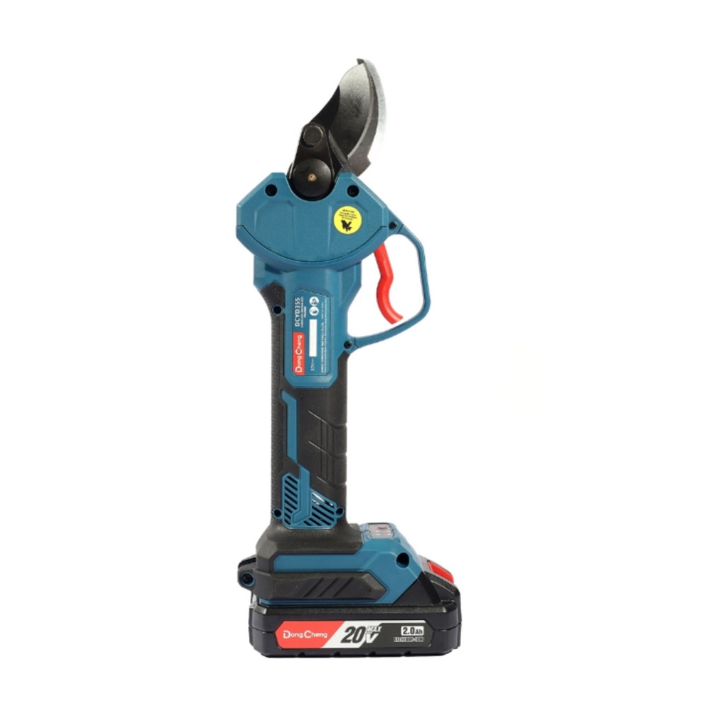 กรรไกรตัดกิ่งไม้ไร้สาย DONG CHENG DCYD35S AM 20V  พร้อมแบตเตอรี่และแท่นชาร์จ ตัดสูงสุด 35 มม 