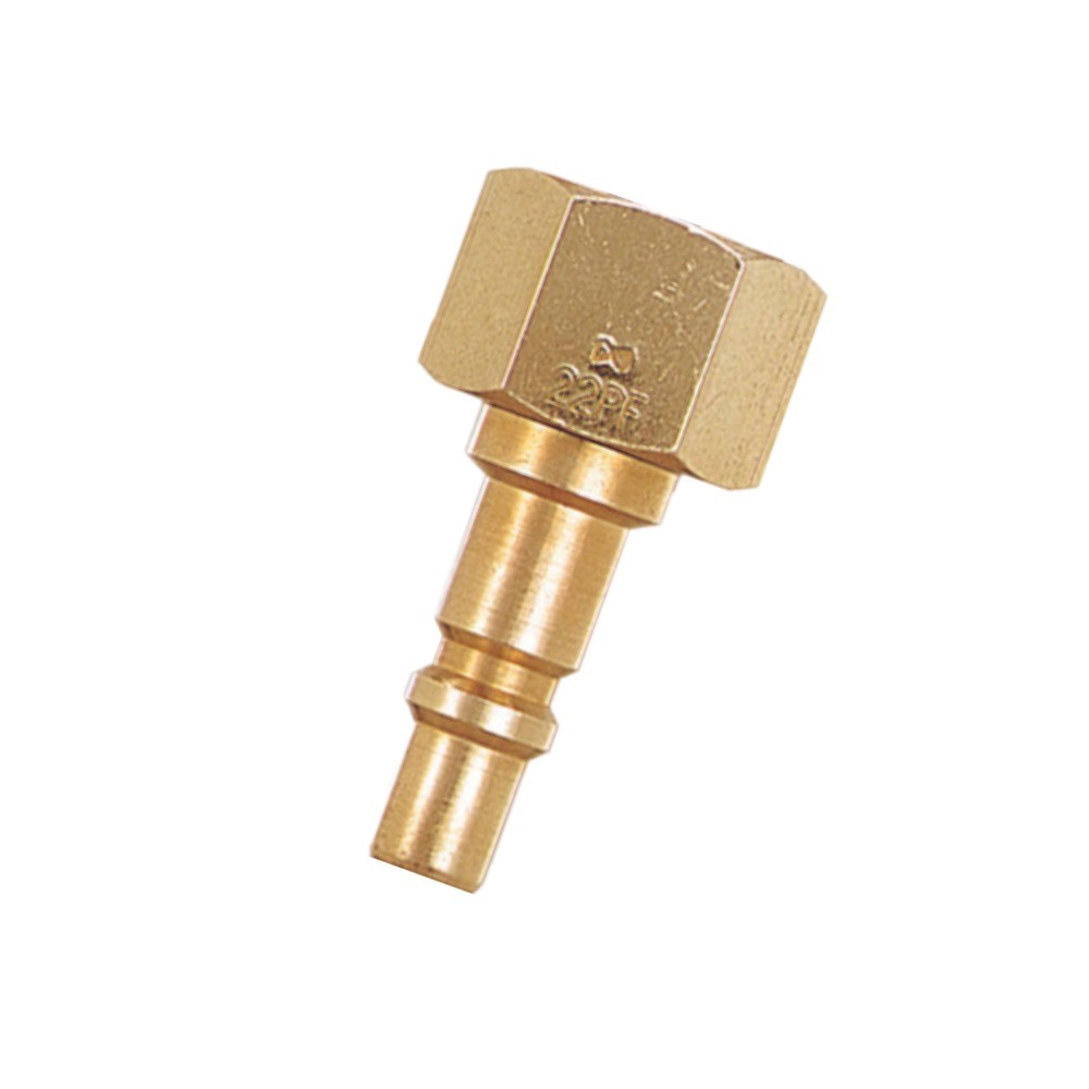 ปลั๊กแก๊สเชื้อเพลิงทองเหลือง NITTO KOHKI 33PF ป้องกันการเชื่อมต่อผิดพลาด