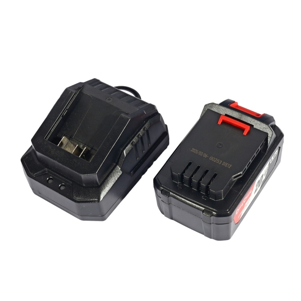 เครื่องเป่าใบไม้ไร้สาย DONG CHENG DCQF20091 DM 20V  BL Motor พร้อมแบตเตอรี่ 4 0Ah x  1 ก้อน     แท่นชาร์จ