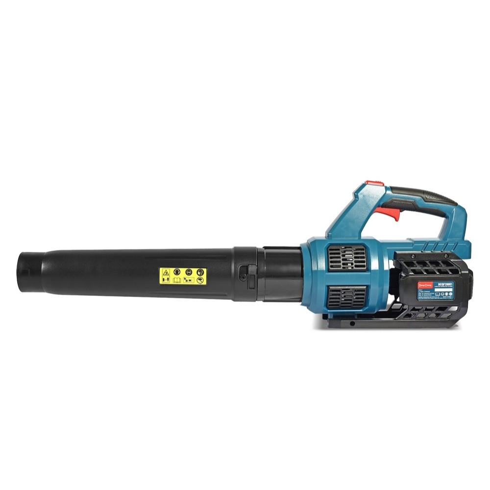 เครื่องเป่าใบไม้ไร้สาย DONG CHENG DCQF20091 DM 20V  BL Motor พร้อมแบตเตอรี่ 4 0Ah x  1 ก้อน     แท่นชาร์จ