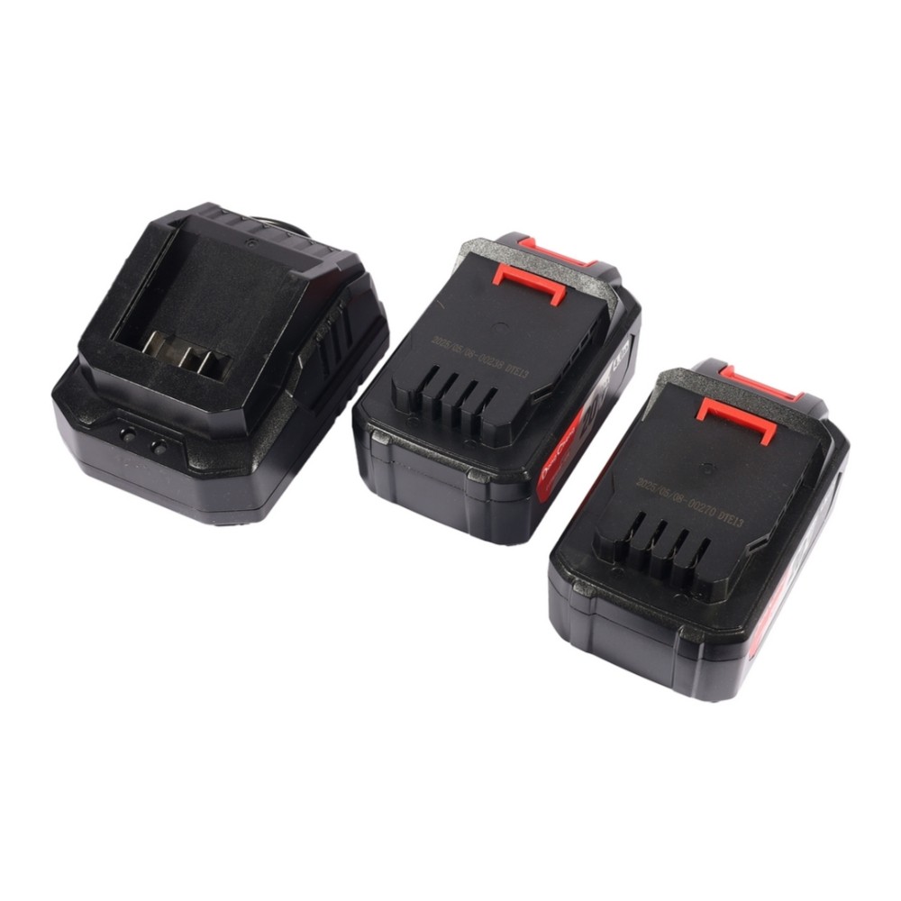 เลื่อยโซ่ไร้สาย DONG CHENG DCCS20101 BM ขนาด 10 นิ้ว 20V  BL Motor พร้อมแบตเตอรี่ 4 0Ah x  2 ก้อน     แท่นชาร์จ