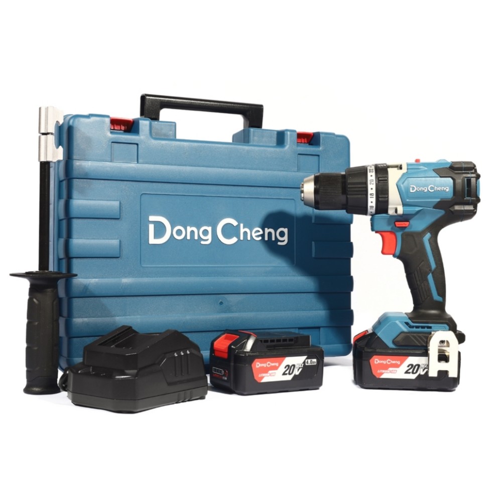 สว่านกระแทกไร้สาย DONG CHENG DCJZ03 13 EM 20V  BL Motor 120 Nm  พร้อมแบตเตอรี่ 4 0Ah x  2 ก้อน     แท่นชาร์จ