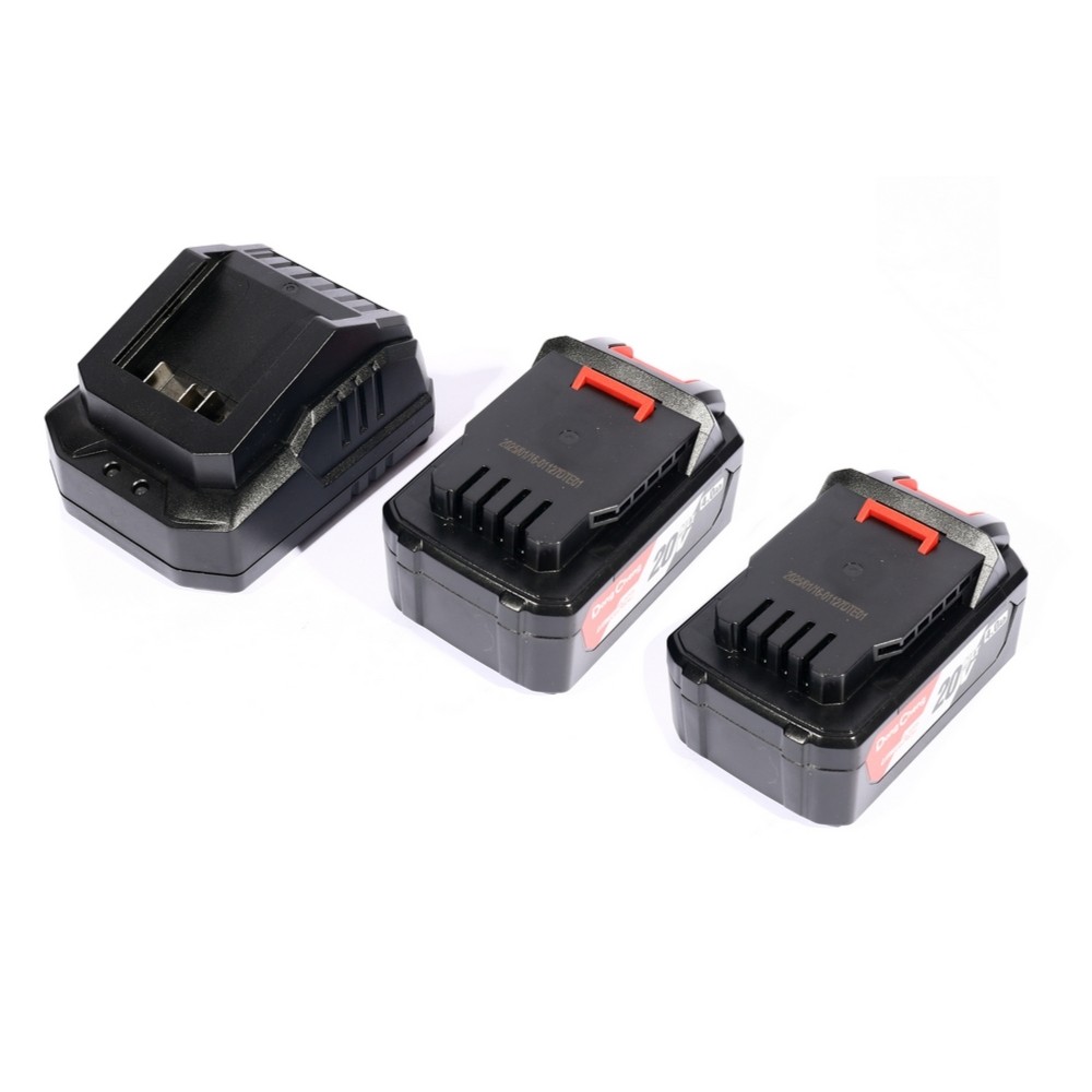 สว่านกระแทกไร้สาย DONG CHENG DCJZ03 13 EM 20V  BL Motor 120 Nm  พร้อมแบตเตอรี่ 4 0Ah x  2 ก้อน     แท่นชาร์จ