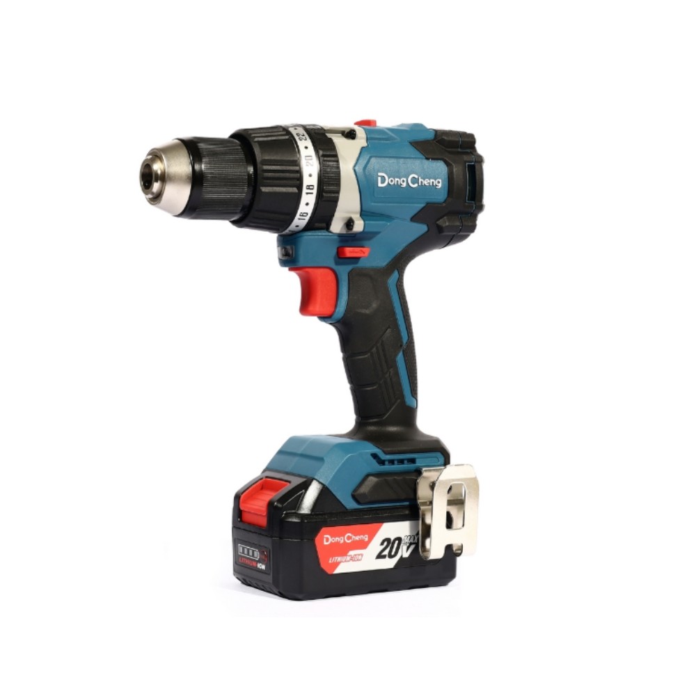 สว่านกระแทกไร้สาย DONG CHENG DCJZ03 13 EM 20V  BL Motor 120 Nm  พร้อมแบตเตอรี่ 4 0Ah x  2 ก้อน     แท่นชาร์จ