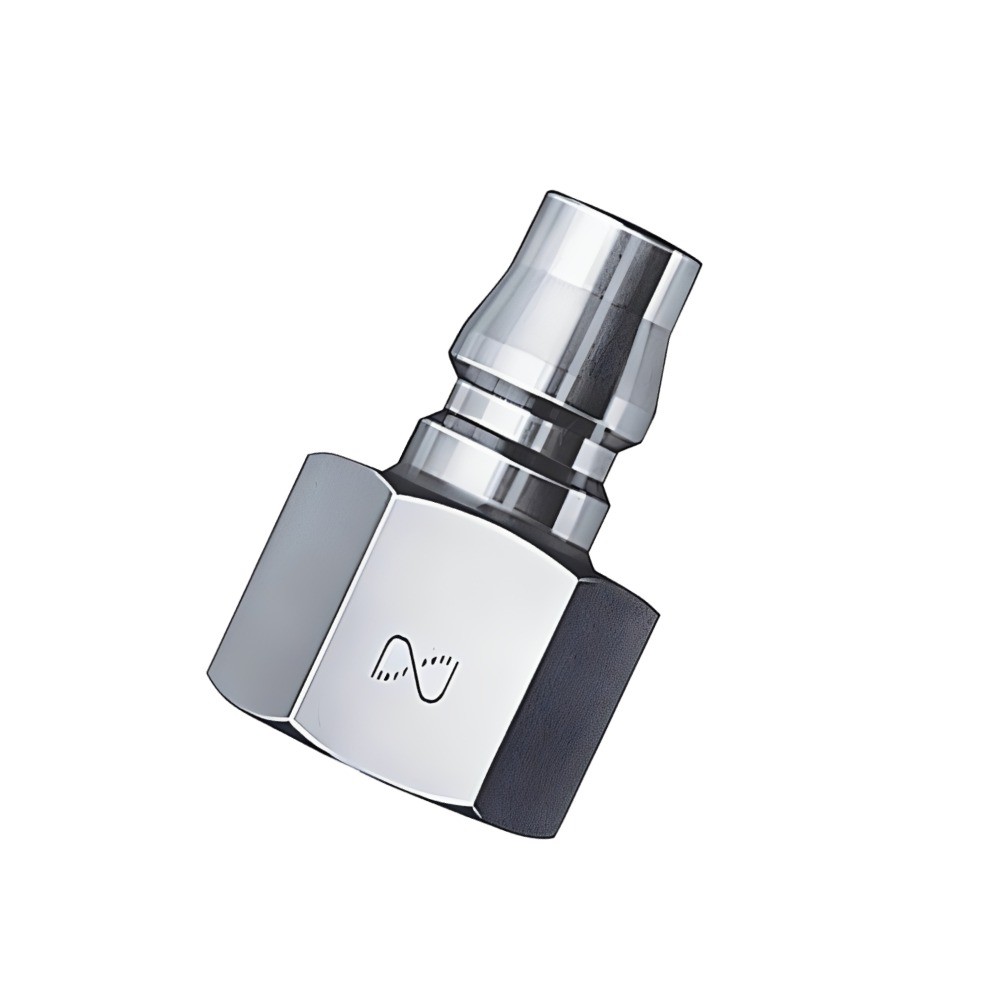 ข้อต่อลมเหล็ก NITTO KOHKI 20PF STEEL เกลียวตัวผู้ R1 4 ทนแรงดันสูง
