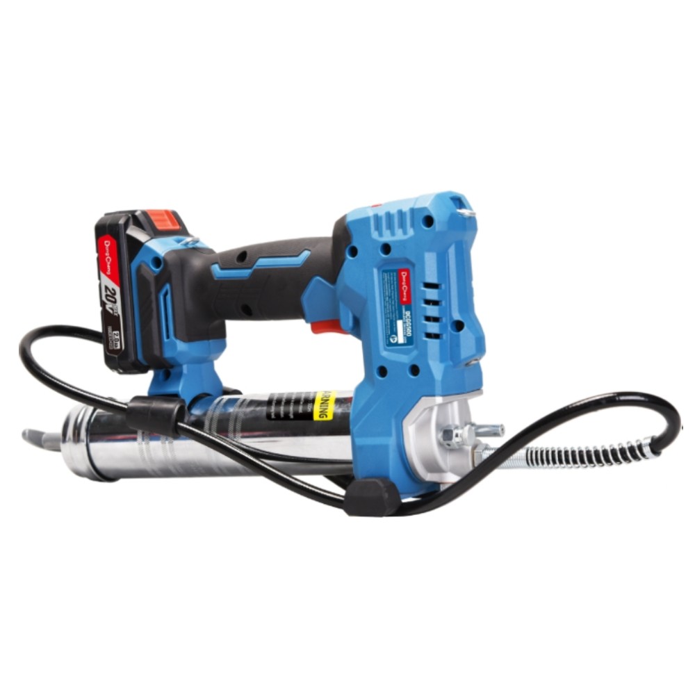 เครื่องอัดจารบีไร้สาย DONG CHENG DCGG500 DM 20V  พร้อมแบตเตอรี่ 2 0Ah x  1 ก้อน     แท่นชาร์จ