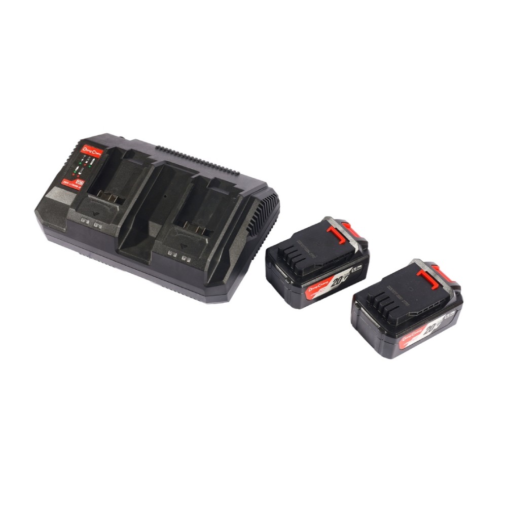 เครื่องเล็มพุ่มไม้ไร้สาย DONG CHENG DCHT40261 FS 40V  BL Motor พร้อมแบตเตอรี่ 5 0Ah x  2 ก้อน     แท่นชาร์จ