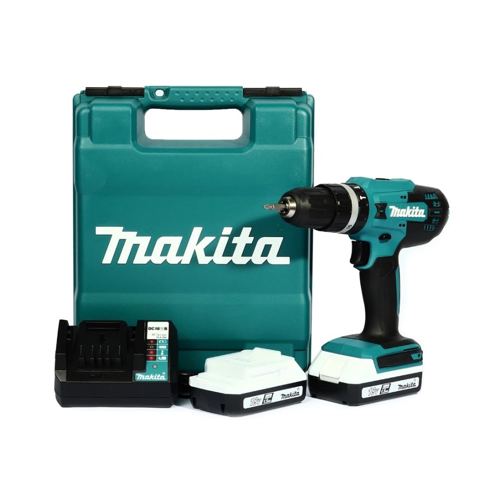 ชุดสว่านกระแทกไร้สาย พร้อมแบต 2 0ah  MAKITA HP488D002 40Vmax ขนาด 1 2 นิ้ว  13 มิล 