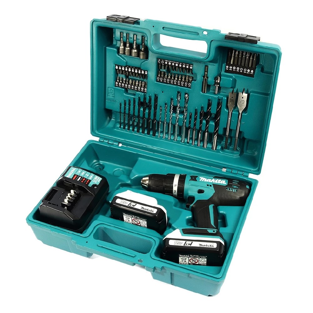 ชุดสว่านกระแทกไร้สาย พร้อมแบต 2 0ah  MAKITA HP488D002 40Vmax ขนาด 1 2 นิ้ว  13 มิล 