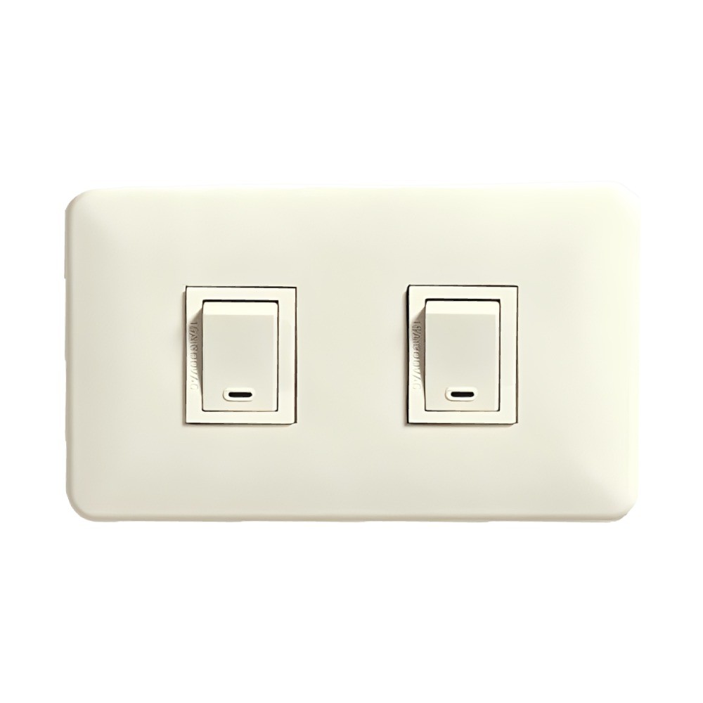 สวิตช์ไฟ PANASONIC WNP5201MWP แบบฝังฟูลคัลเลอร์สีขาวขุ่น