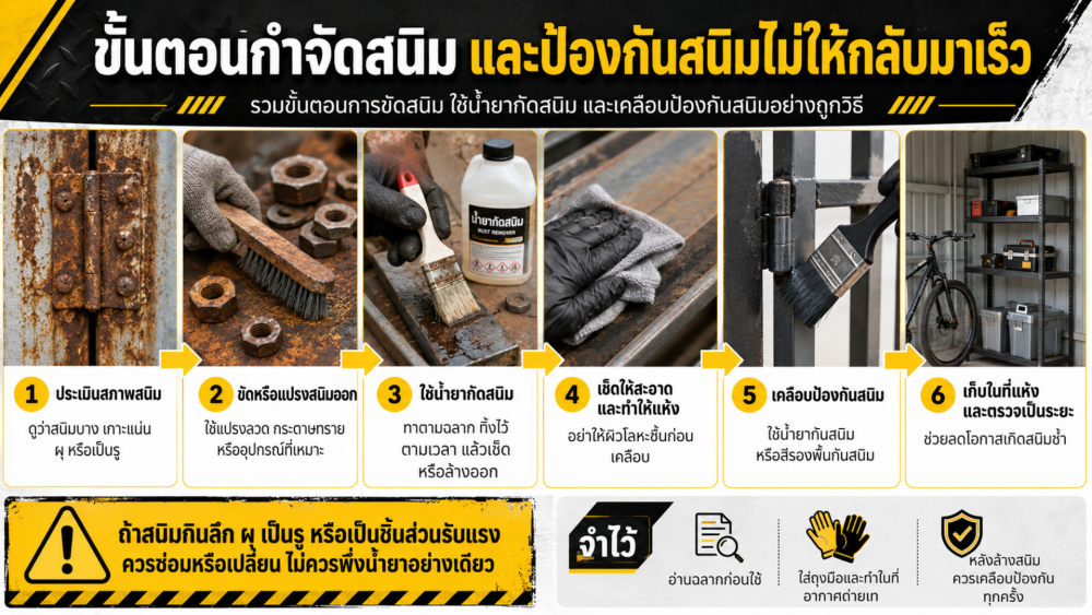 น้ำยากันสนิม ใช้ตอนไหน ถ้ามีสนิมขึ้นแล้วต้องใช้อะไรก่อน น้ำยากันสนิม ใช้ตอนไหน ถ้ามีสนิมขึ้นแล้วต้องใช้อะไรก่อน