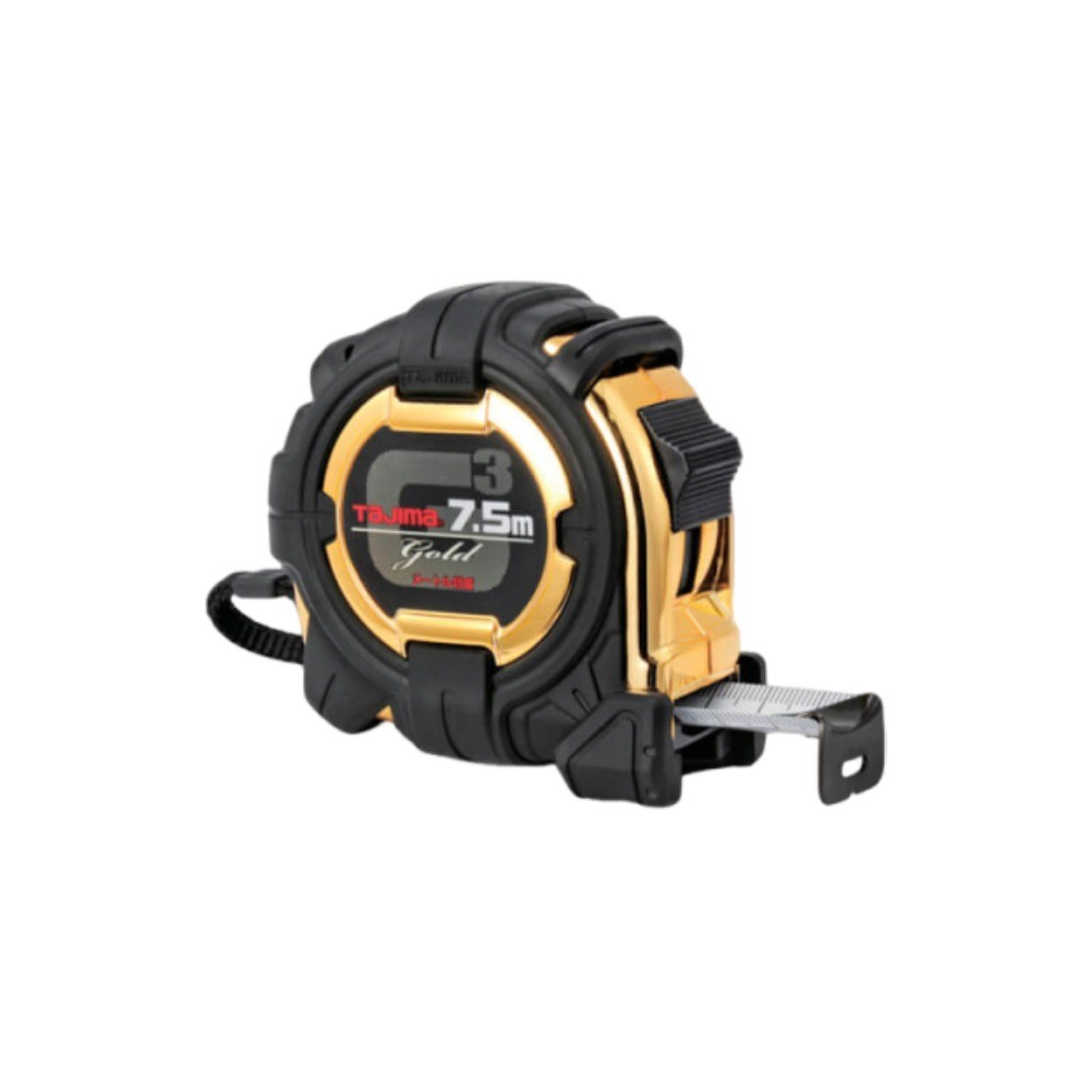 ตลับเมตร TAJIMA G3GL25 75BL ระบบล็อคอัตโนมัติและหุ้มเกราะป้องกันกระแทก