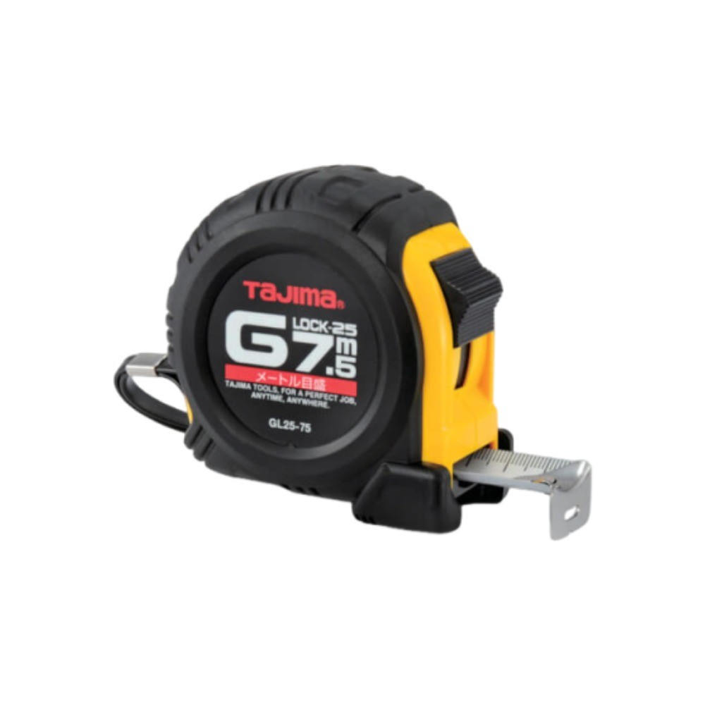 ตลับเมตร TAJIMA GL25 75BL รุ่น G LOCK ทนทานต่อแรงกระแทก