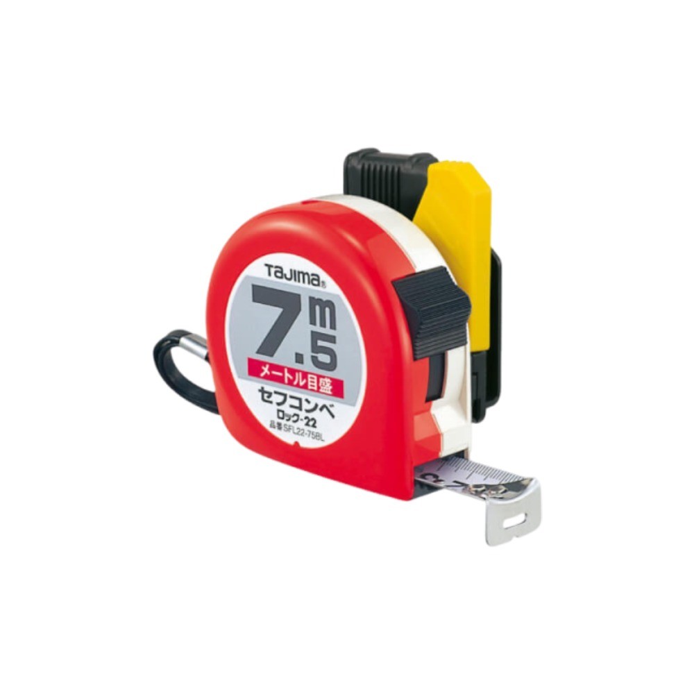 ตลับเมตร TAJIMA SFL22 75BL ความยาว 7 5 เมตร หน้ากว้าง 22 มม 