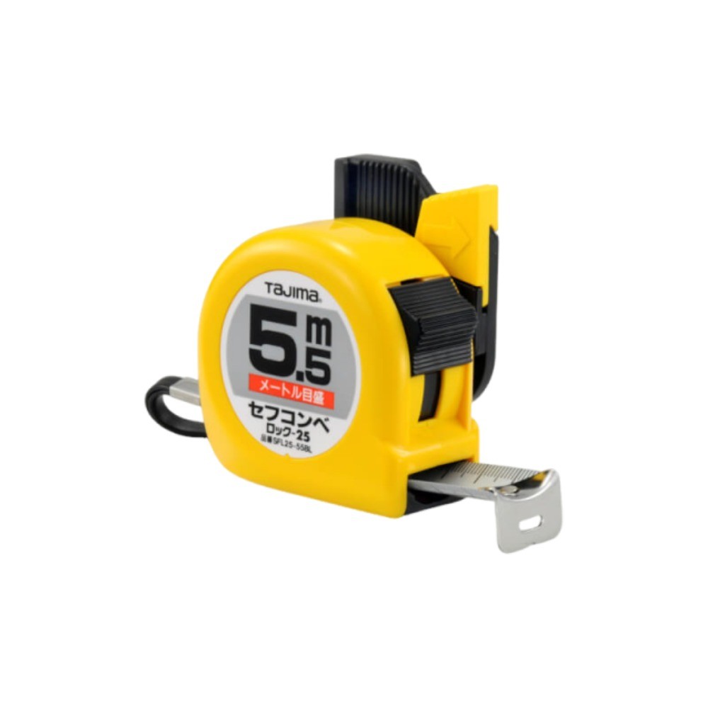 ตลับเมตร TAJIMA SFL25 55BL ขนาด 5 5 เมตร พร้อมสายคล้องนิรภัย
