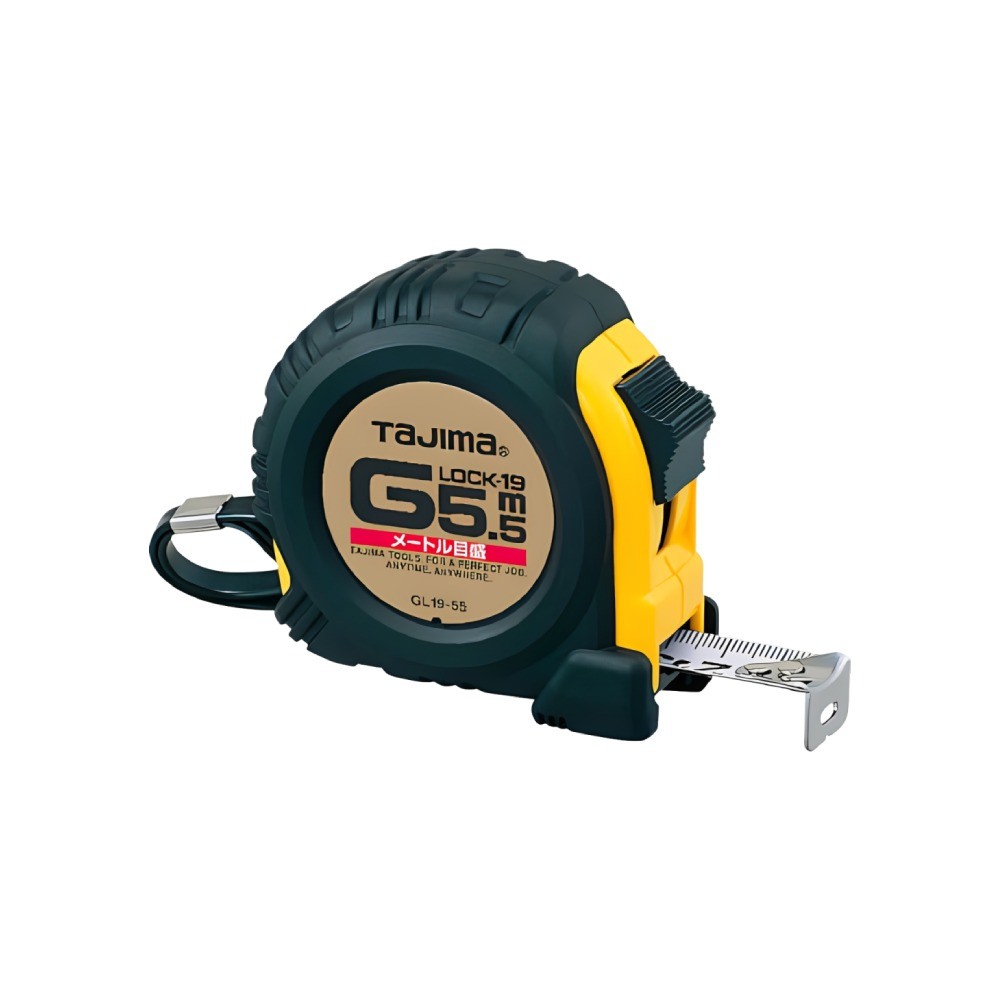 ตลับเมตร TAJIMA GL19 55BL พร้อมโครงสร้างเรซิ่นยืดหยุ่นกันกระแทก