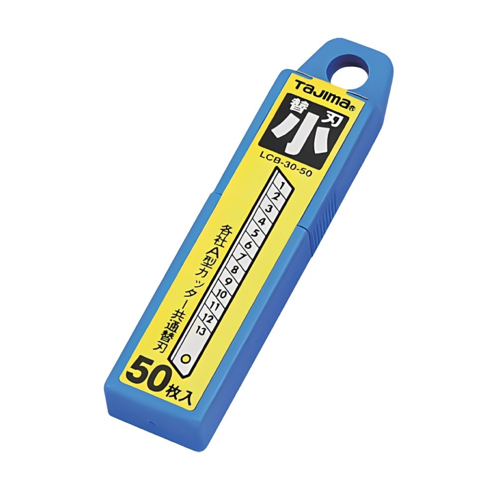 ใบมีดคัตเตอร์ TAJIMA LB 30 50 ขนาด 9 มม  บรรจุ 50 ใบ