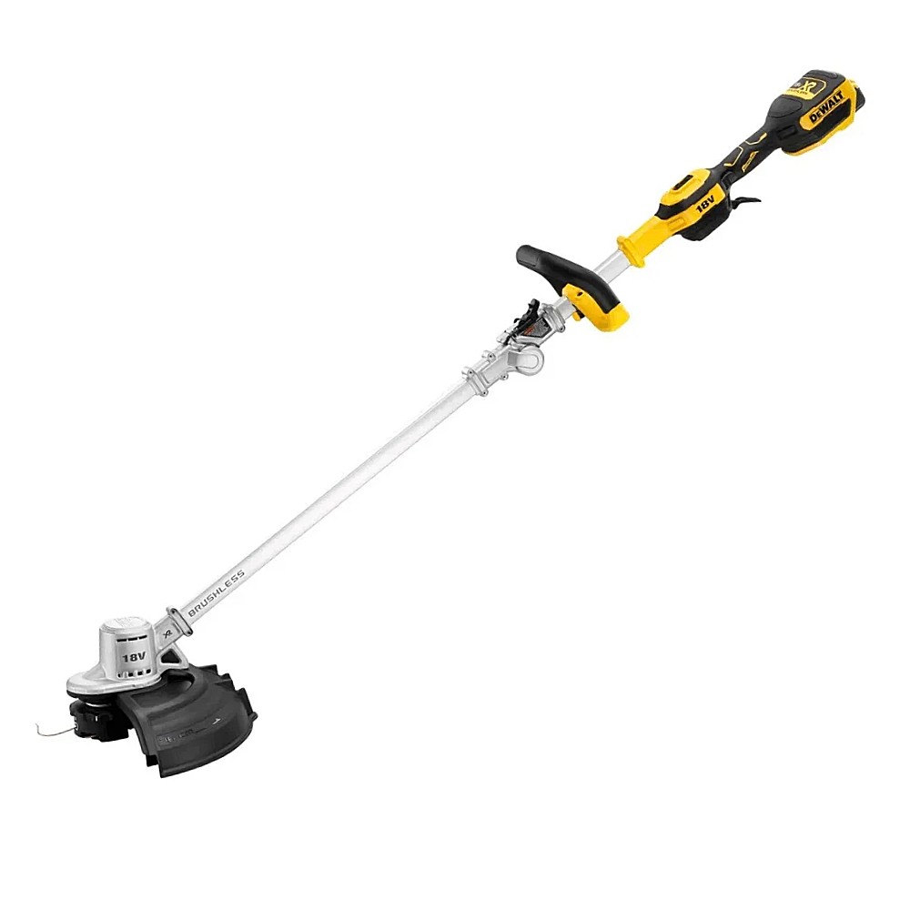 เครื่องเล็มหญ้าไร้สาย DEWALT DCMST561P1 B1 ขนาด 14 นิ้ว มอเตอร์ไร้แปรงถ่าน มาพร้อมแบตเตอรี่ 20Vmax  5 0AH 
