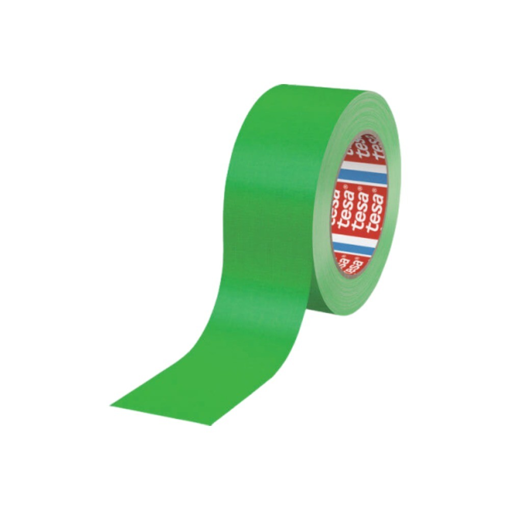 เทปผ้าเอนกประสงค์ TESA 4671 25 25 FG สีเขียวเรืองแสง เด่นชัด ลอกง่าย