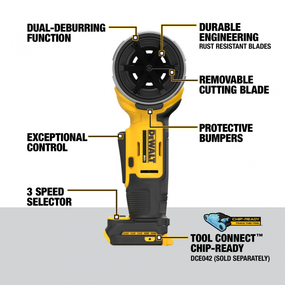 เครื่องลบคมท่อไร้สาย DEWALT DCE710B 20V Max  เครื่องเปล่า 