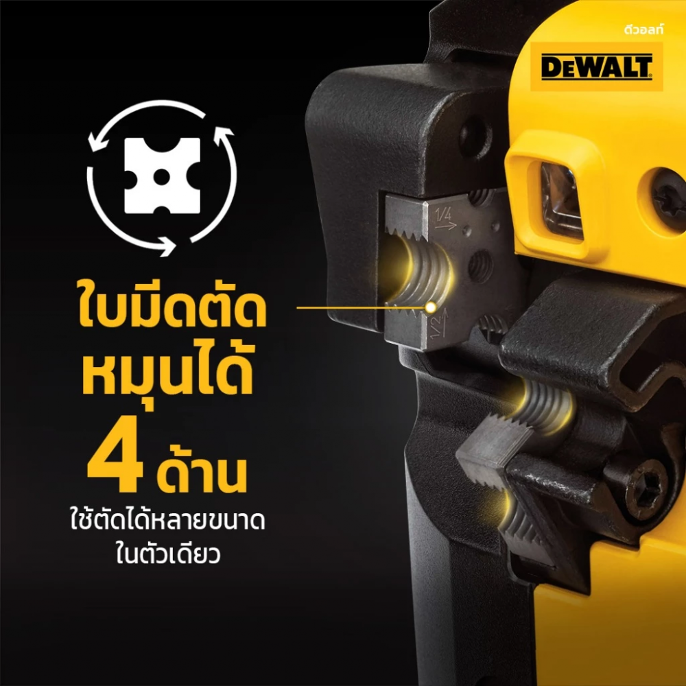 เครื่องตัดเหล็กสตัดไร้สาย DEWALT DCS350B 20V  เครื่องเปล่า 