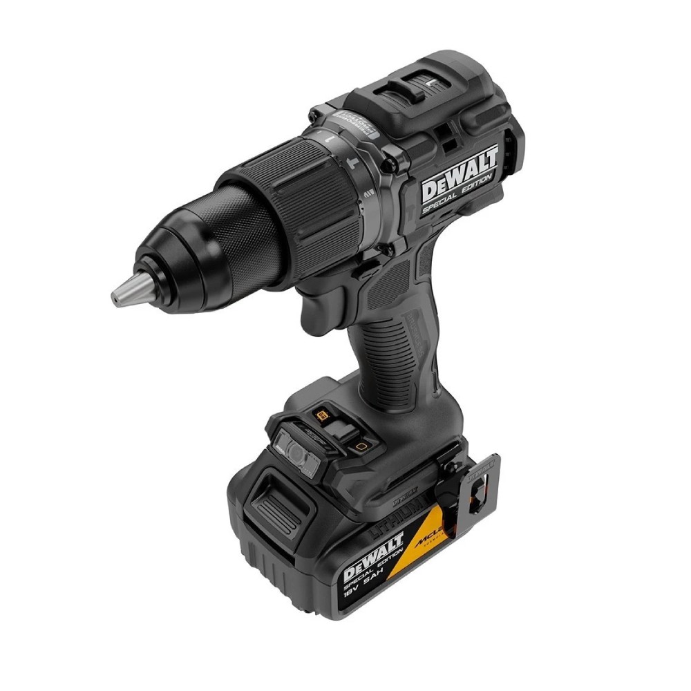 สว่านกระแทกไร้สาย DEWALT DCD86MP1T QWP 18V พร้อมแบตเตอรี่ 5Ah 1 ก้อน และแท่นชาร์จ