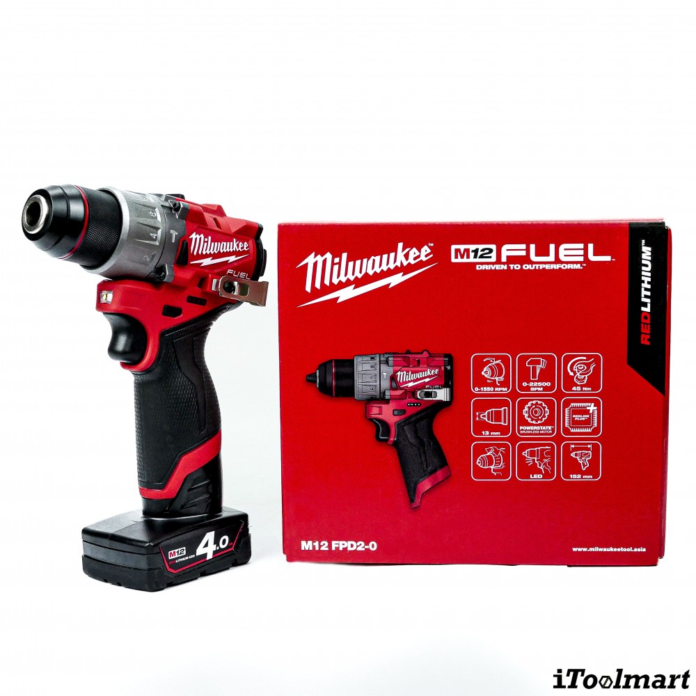 MILWAUKEE M12 FPD2-0 FUEL™ 13mm Hammer Drill/Driver (Tool Only)