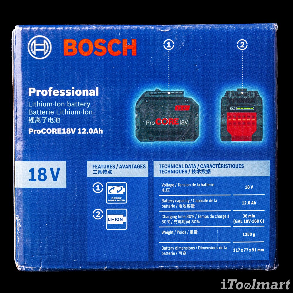 แบตเตอรี่ BOSCH รุ่น ProCore 18V 12.0 Ah