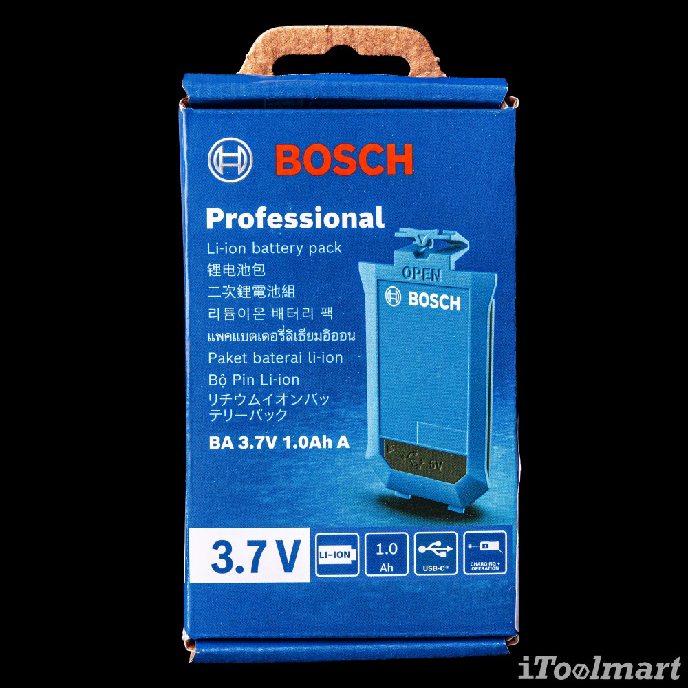 แบตเตอรี่ BOSCH BA 3.7V 1.0Ah (1 608 M00 C5D)