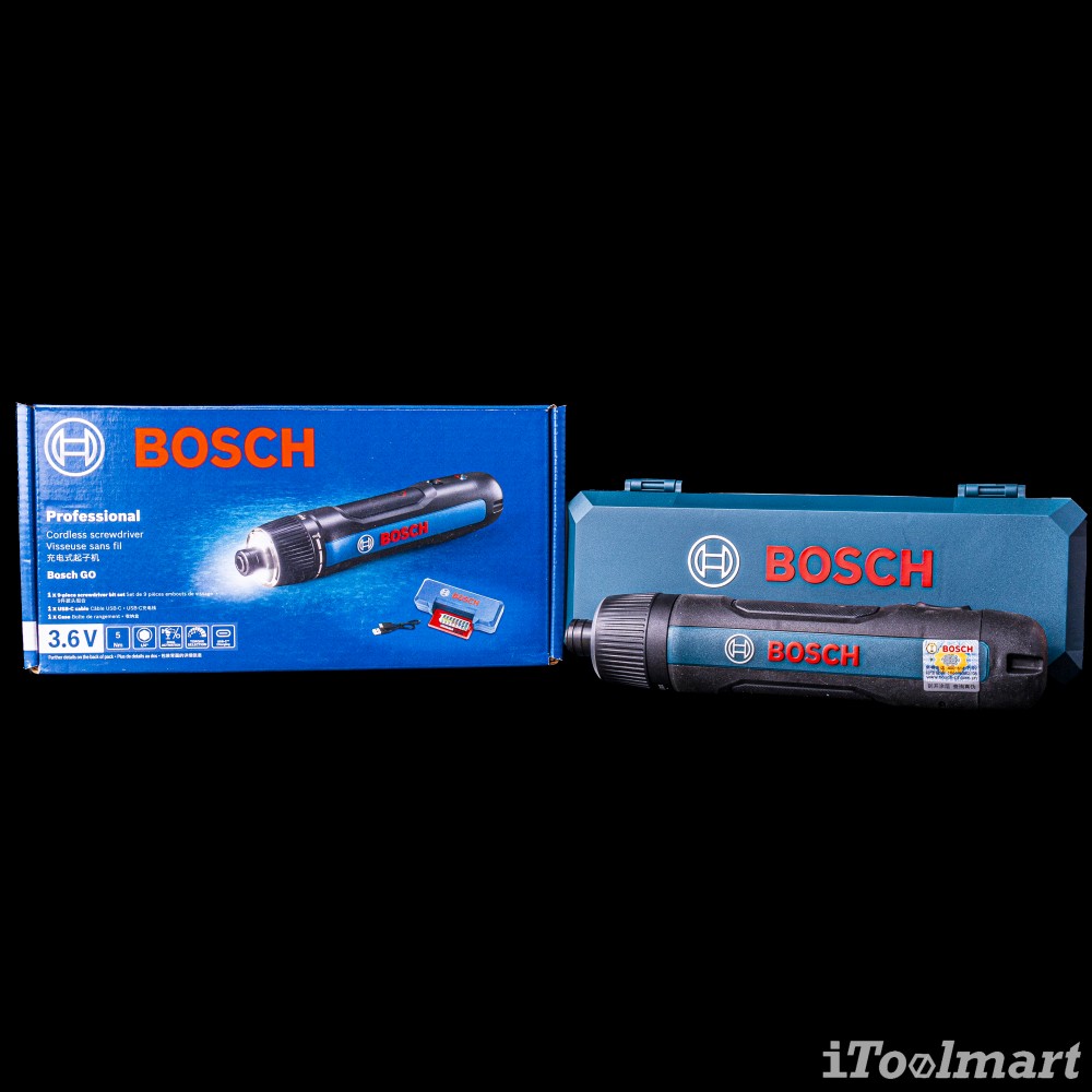 ไขควงไฟฟ้าไร้สาย Bosch GO 3 Kit (3.6V) 0 601 9H2 281